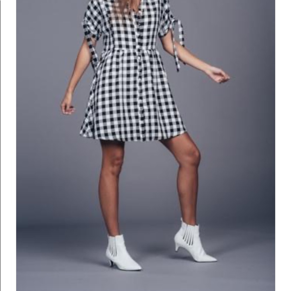 NWT plaid vestique dress size large